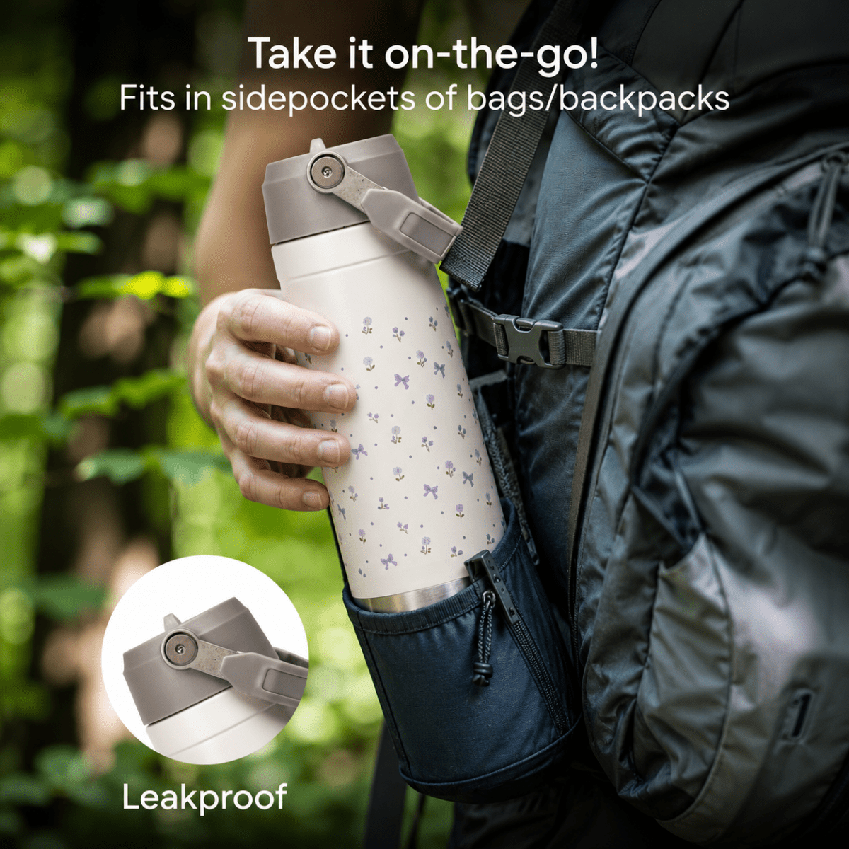 Lavender Bloom Tumbler — Leakproof & Insulated - Memories Insite