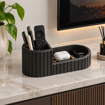Decorative Dual Compartment Organizer Tray for Home & Office