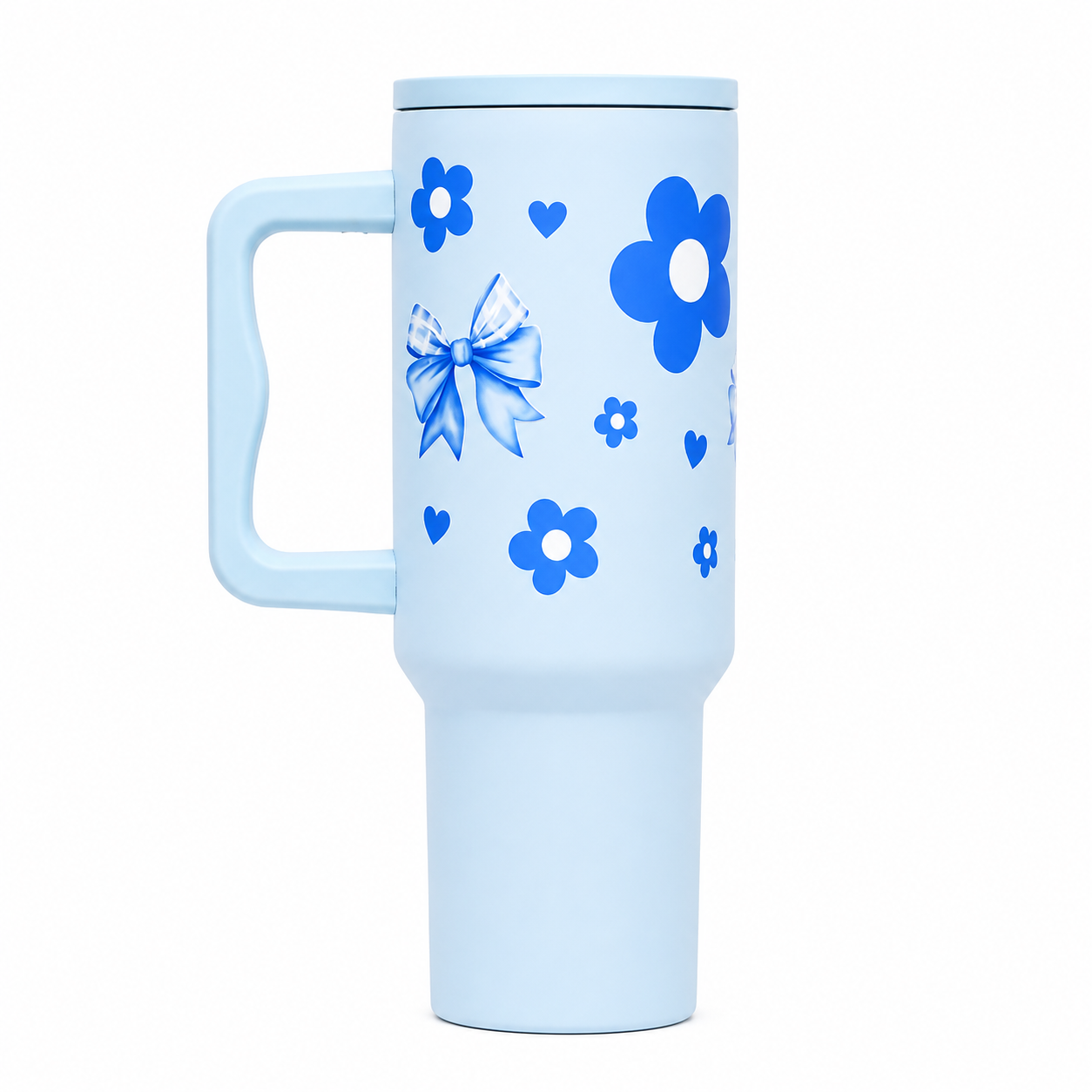 Blue Daisy & Butterfly Hydration Tumbler