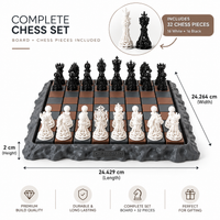 Decorative Chess Board Game Set | Classic Chess Set for Home, Office & Tabletop Decor
