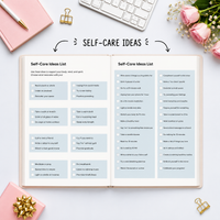 Self-Care Journal & Wellness Planner Daily Reflection