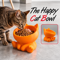 Cute Cat Shape Pet Food Bowl, Adorable Kitty Design Feeding Bowl for Cats and Small Dogs, Decorative Pet Food & Water Bowl