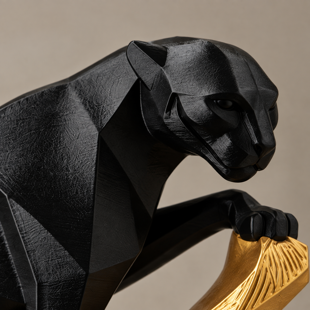 Panther Decorative Statue | Modern Animal Sculpture for Home & Office Decor