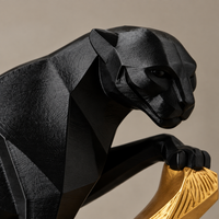 Panther Decorative Statue | Modern Animal Sculpture for Home & Office Decor