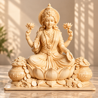 Goddess Lakshmi  Idol with Lotus & Coin Details | Spiritual Home Décor | Pooja Mandir