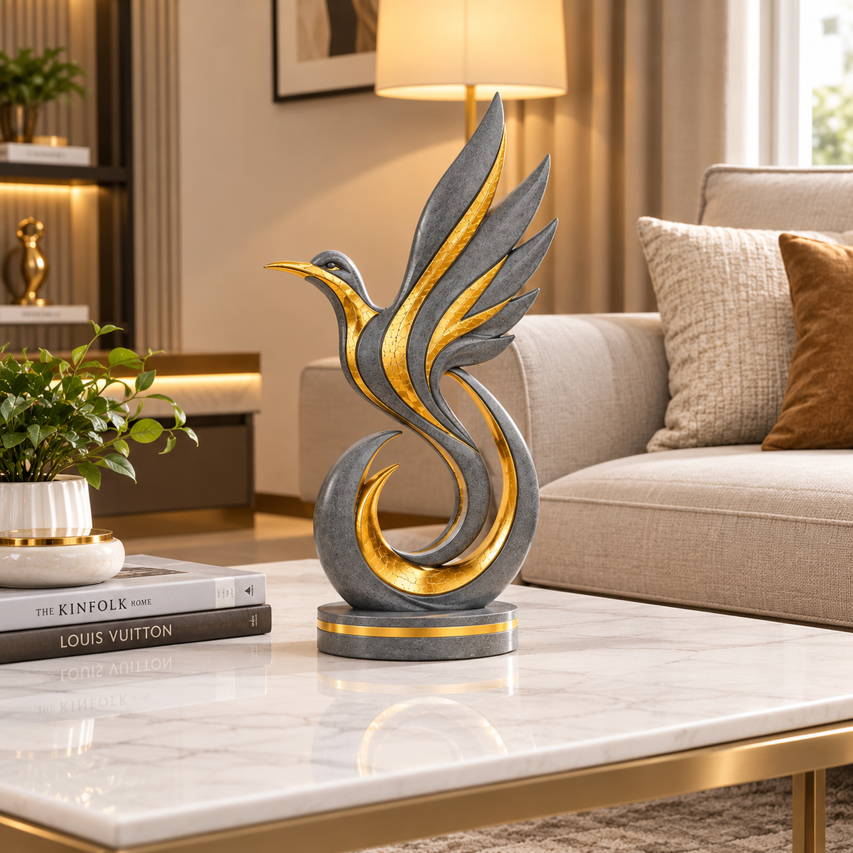 Elegant Bird Table Decor | Decorative Bird Figurine Showpiece | Modern Home Décor