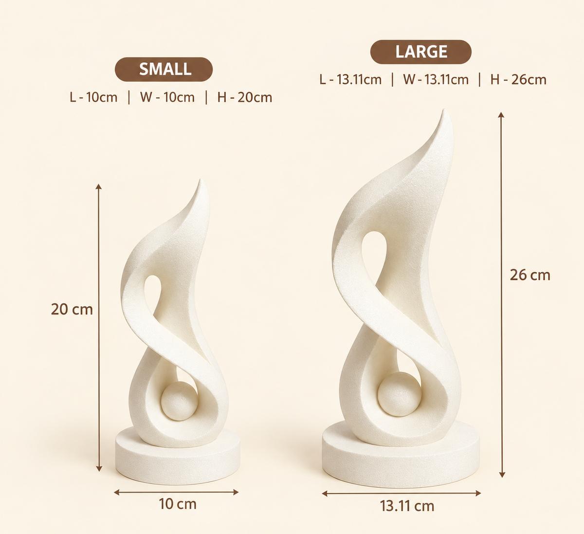 Abstract Decorative Showpiece | Modern Sculptural Table Decor | Artistic Home Decor