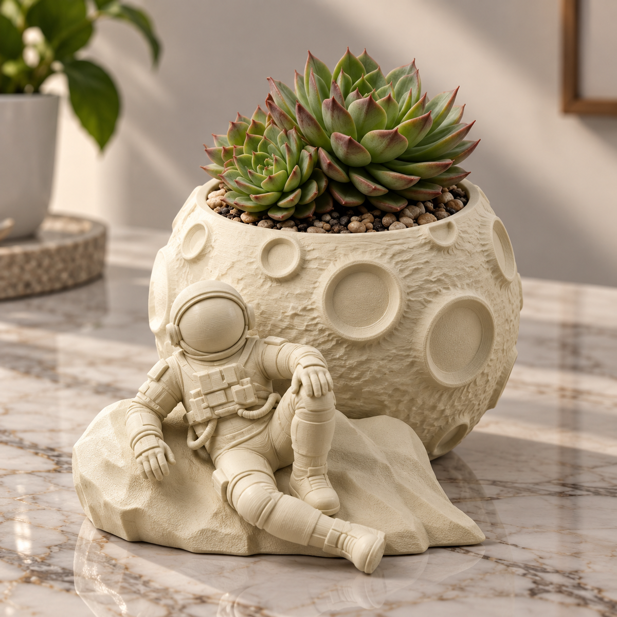 Astronaut Space Theme  Desk Organizer | Creative Tabletop  Holder