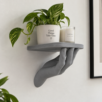 Hand Shaped Floating Wall Shelf | Decorative Wall Mounted Display Shelf | Home Decor