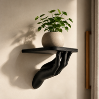 Hand Shaped Floating Wall Shelf | Decorative Wall Mounted Display Shelf | Home Decor