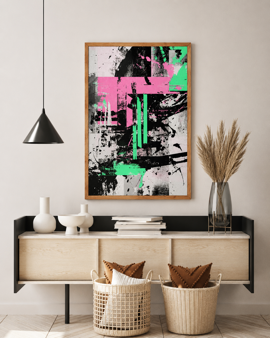 Modern Abstract Geometric Canvas Wall Art