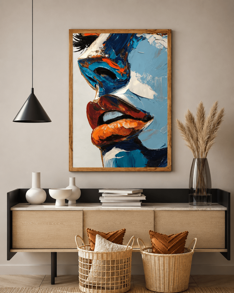 Abstract Face Canvas Painting - Memories InsiteABSTRACT FACE CANVAS - STRECHED
