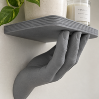 Hand Shaped Floating Wall Shelf | Decorative Wall Mounted Display Shelf | Home Decor
