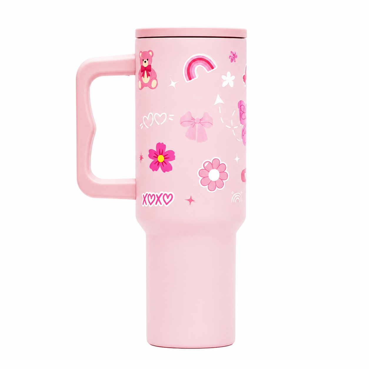 Cute Pink Kawaii Travel Insulated Tumbler