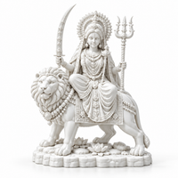 Goddess Durga Riding Lion Idol | Intricate Spiritual Home Décor | Pooja Mandir Showpiece