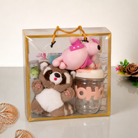 Cute Teddy bear and silicone night lamp Hamper for GIFTS
