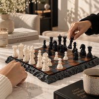 Decorative Chess Board Game Set | Classic Chess Set for Home, Office & Tabletop Decor