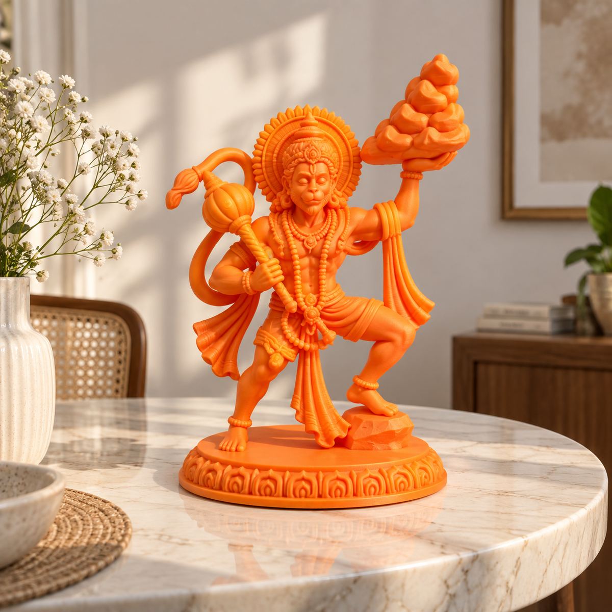 Lord Hanuman Idol | Hanuman Statue for Home & Office Decor | Spiritual Decorative Showpiece