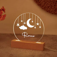 Personalized Clouds Night light With Name