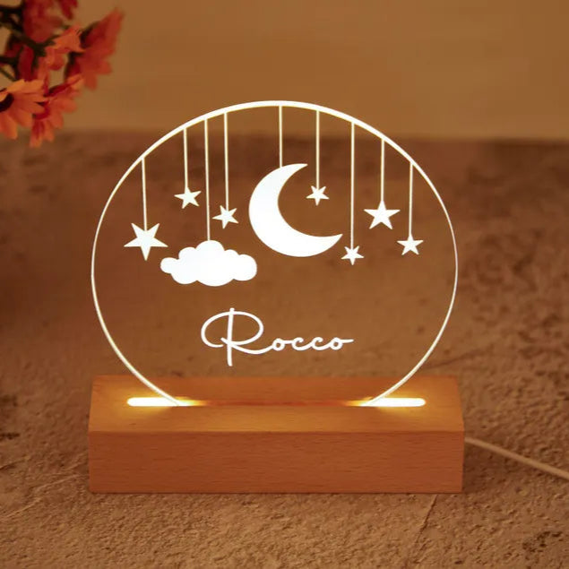 Personalized Clouds Night light With Name