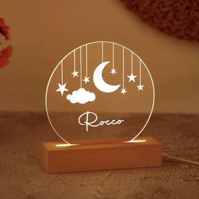 Personalized Clouds Night light With Name