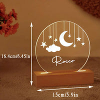 Personalized Clouds Night light With Name