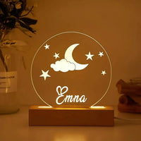 Personalized Clouds Night light With Name