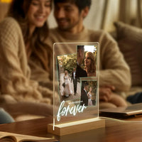 ✨ Personalized Wedding LED Frame – “We Decided on Forever” Keepsake ✨
