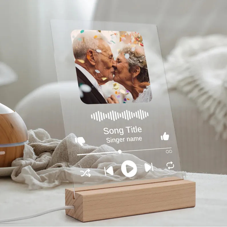 Custom Spotify Glass LED Frame – Your Song, Your Memory