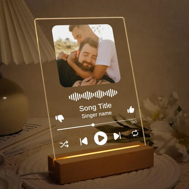 Custom Spotify Glass LED Frame – Your Song, Your Memory