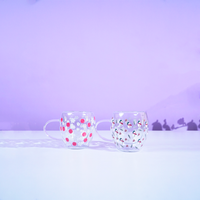 Set of 2 Memories Insite – Snowflake & Snowman Glass Mug Set