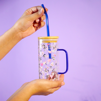 Sweet Hearts & Blooms Glass Tumbler Set (Set of 2)