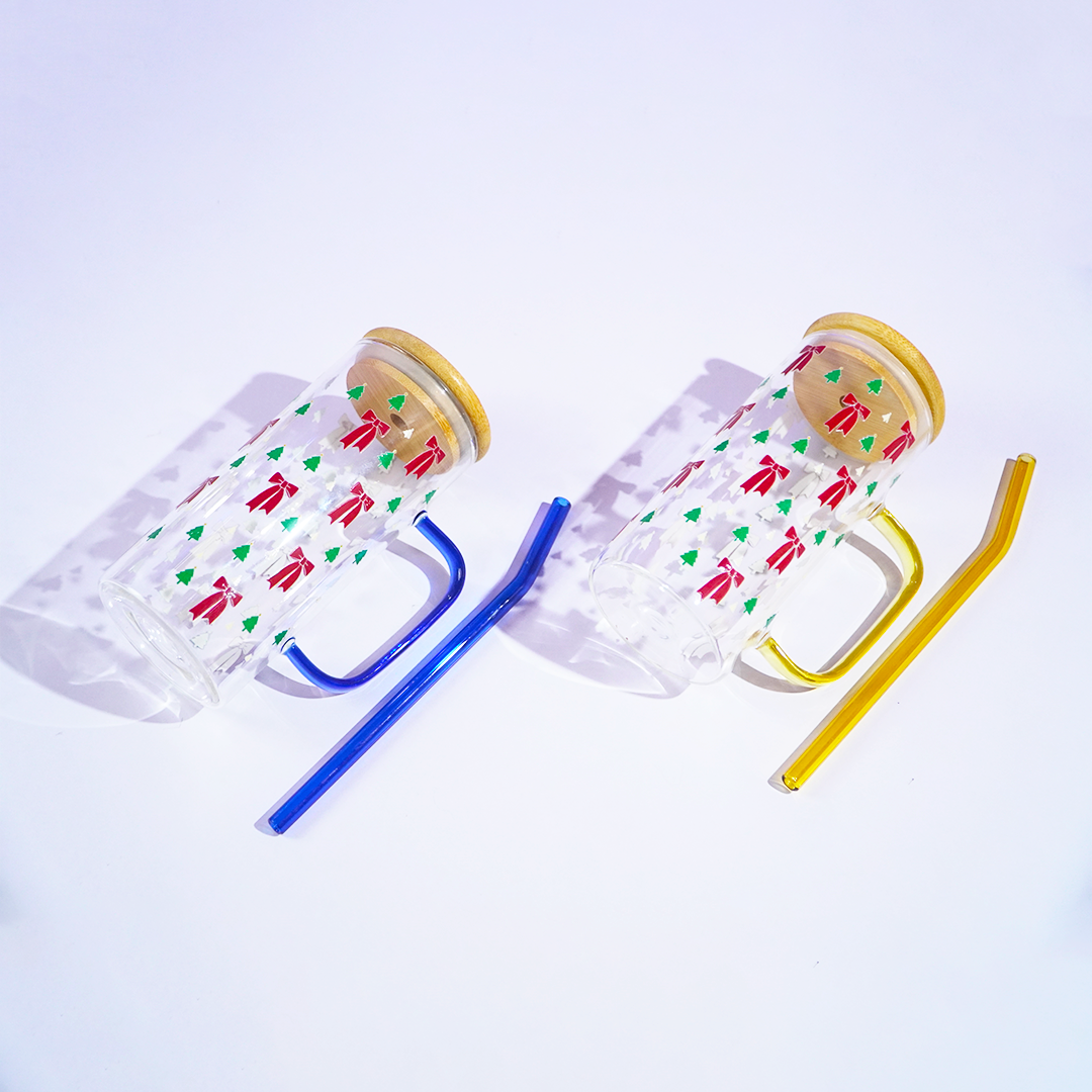 Christmas Cheer Glass Tumbler Set (Set of 2)