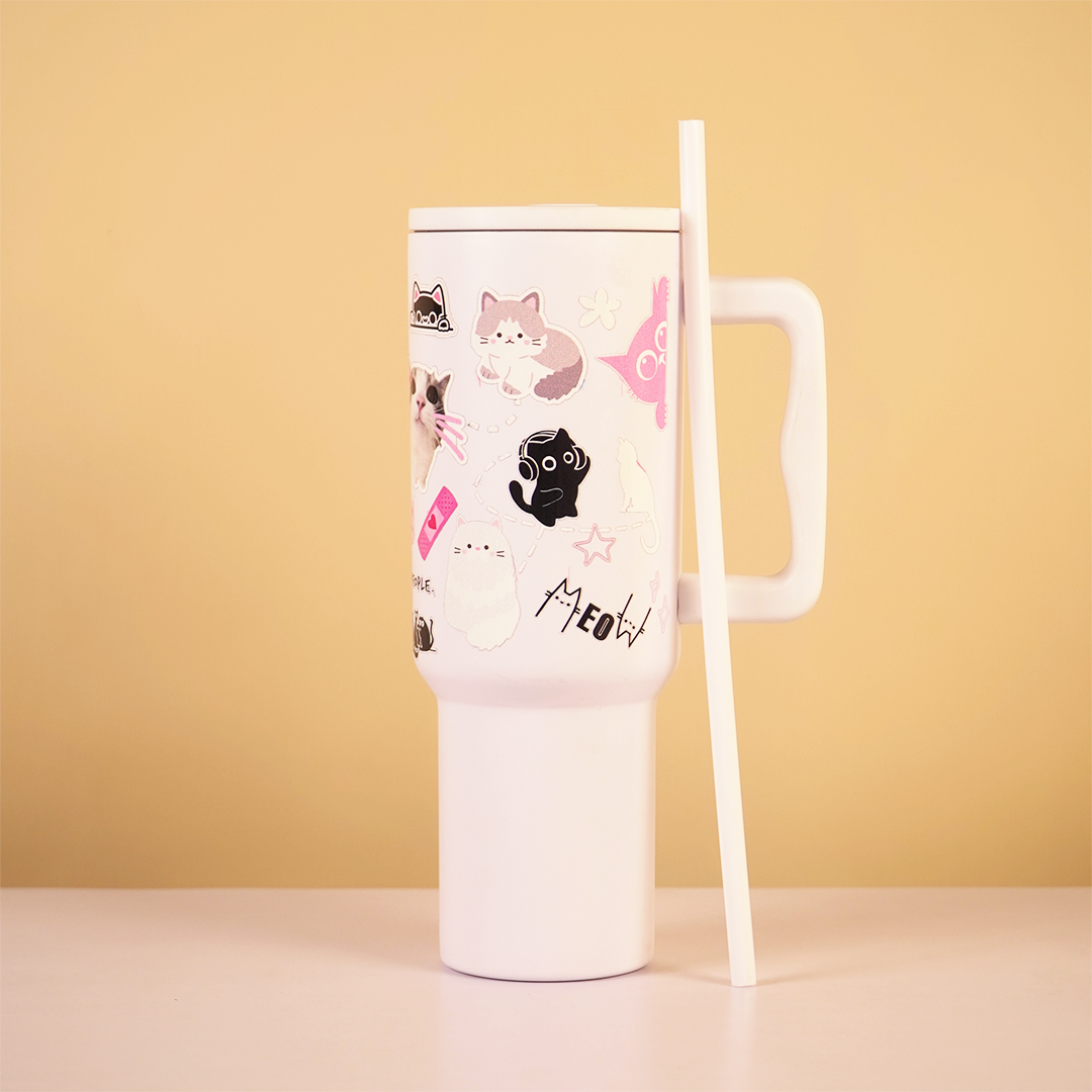 “Kitty Paw Tumbler – Leak-Proof & Stylish”