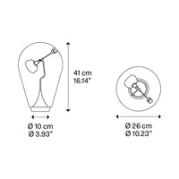 Industrial Magnet Control Glass Table Lamp