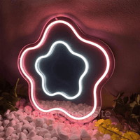 GlowBloom™ Acrylic Neon Mirror — 2-in-1 LED Wall Mirror Light - Memories InsiteGLOWBLOOM ACRYLIC NEON MIRROR- 8*8 INCH