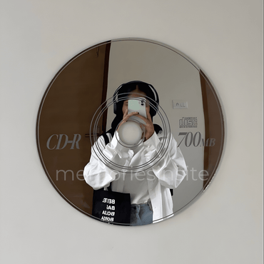 CD Disc Design Acrylic Mirror — Modern Round Wall Mirror - Memories InsiteCD-R DISC ACRYLIC MIRROR- 8*8 INCH