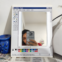 MS Paint Aesthetic Acrylic Mirror — Retro Windows Style Wall Mirror