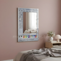 MS Paint Aesthetic Acrylic Mirror — Retro Windows Style Wall Mirror