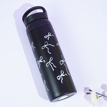 Midnight Elegance Bottle – Timeless Design with Modern Functionality- Black