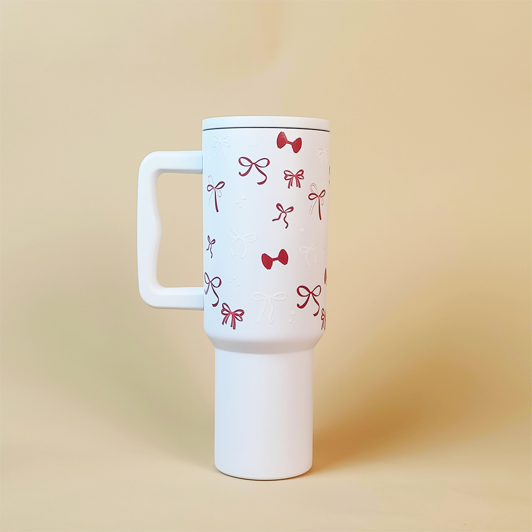 Christmas Red Bowies Tumbler