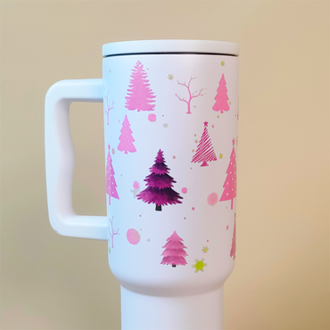 Christmas Forest Themed Tumbler