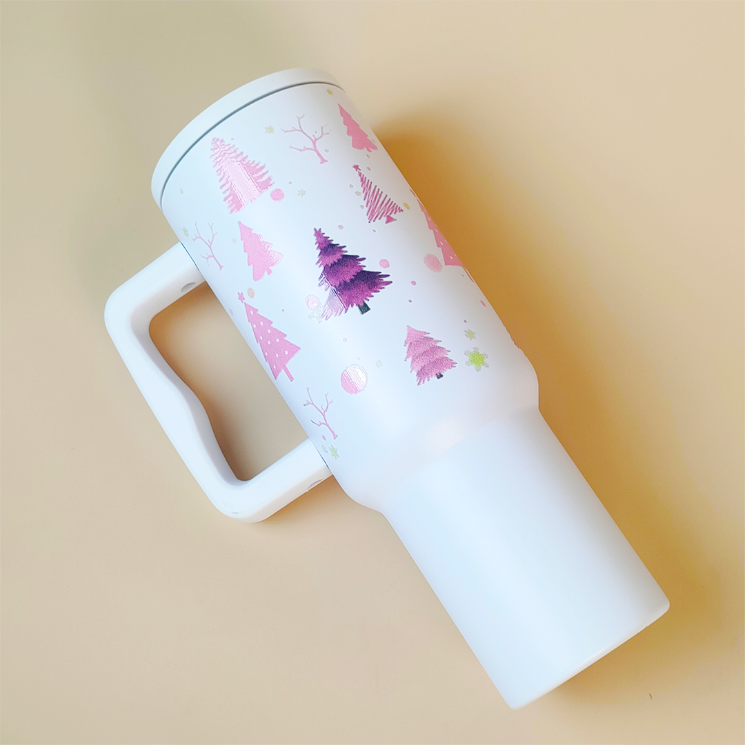 Christmas Forest Themed Tumbler