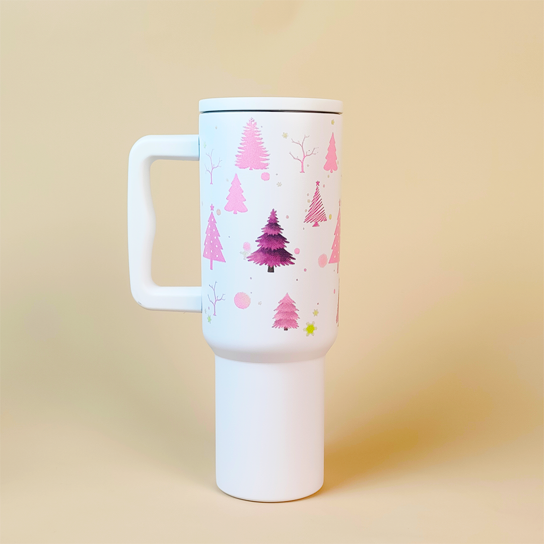 Christmas Forest Themed Tumbler