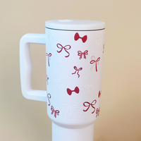 Christmas Red Bowies Tumbler