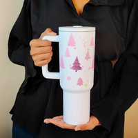 Christmas Forest Themed Tumbler