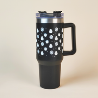 Snow Man with Penguin Winter Tumbler