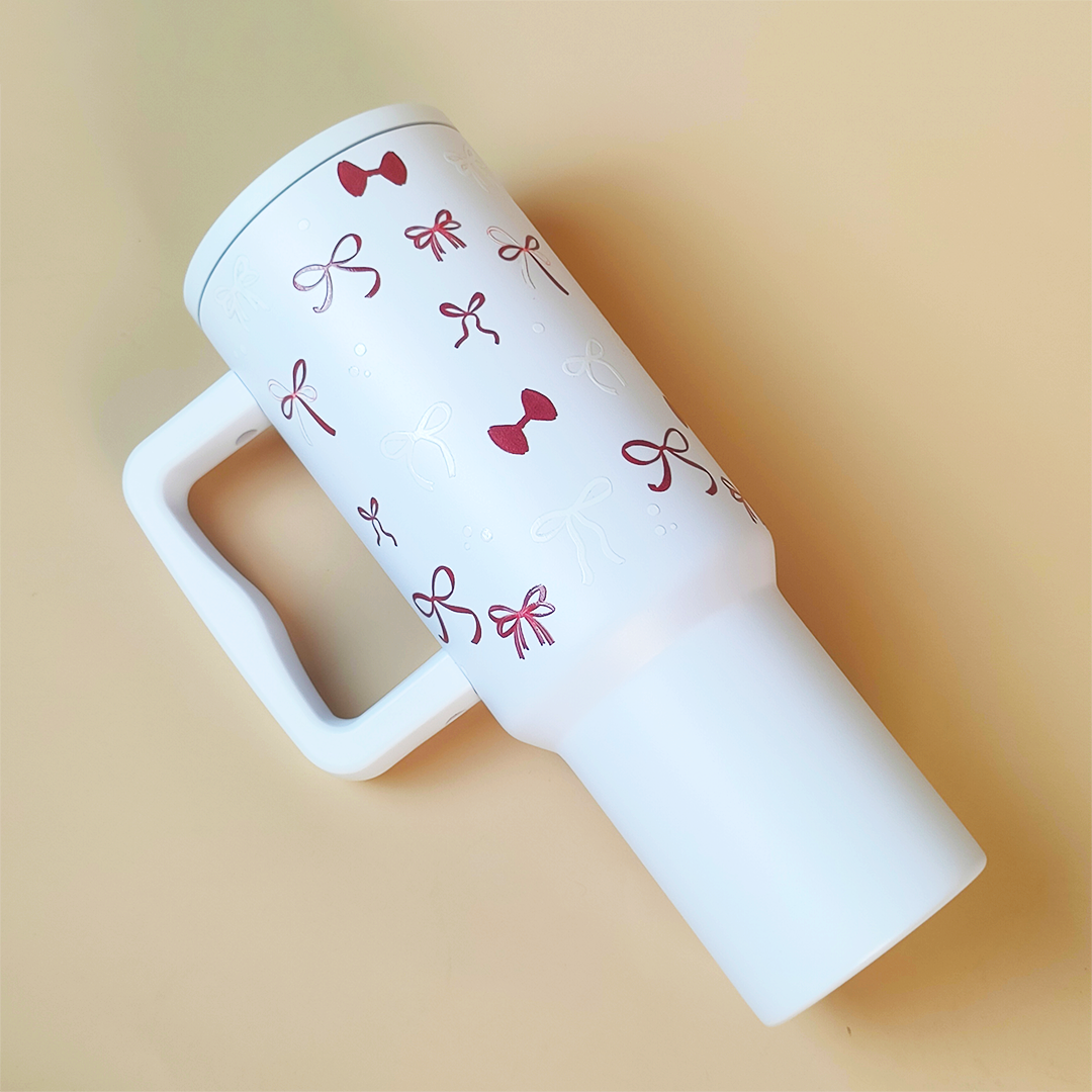 Christmas Red Bowies Tumbler