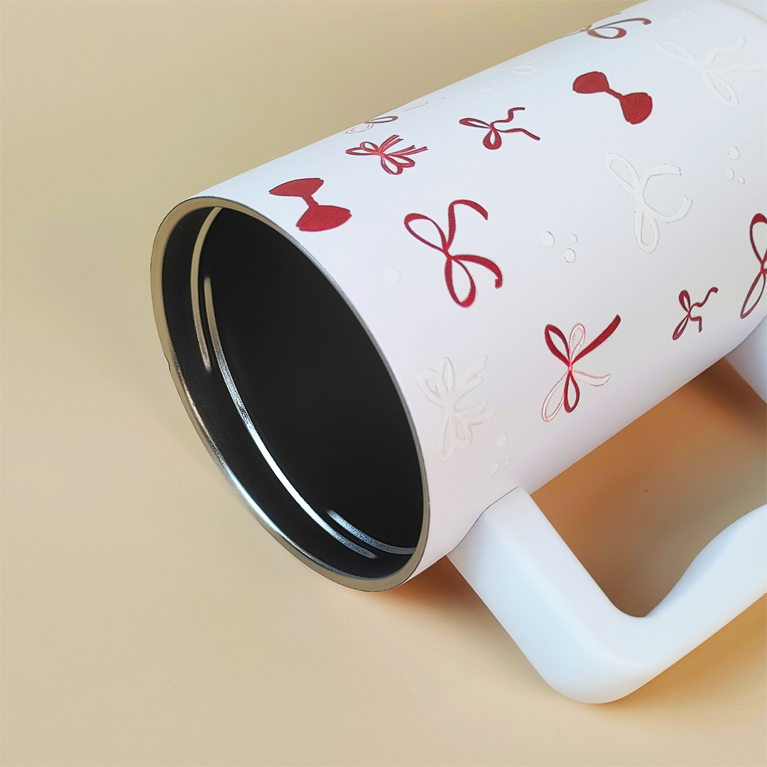 Christmas Red Bowies Tumbler