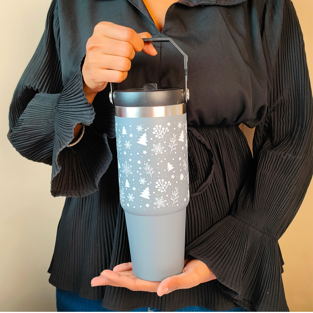 Snow Forest Winter Tumbler